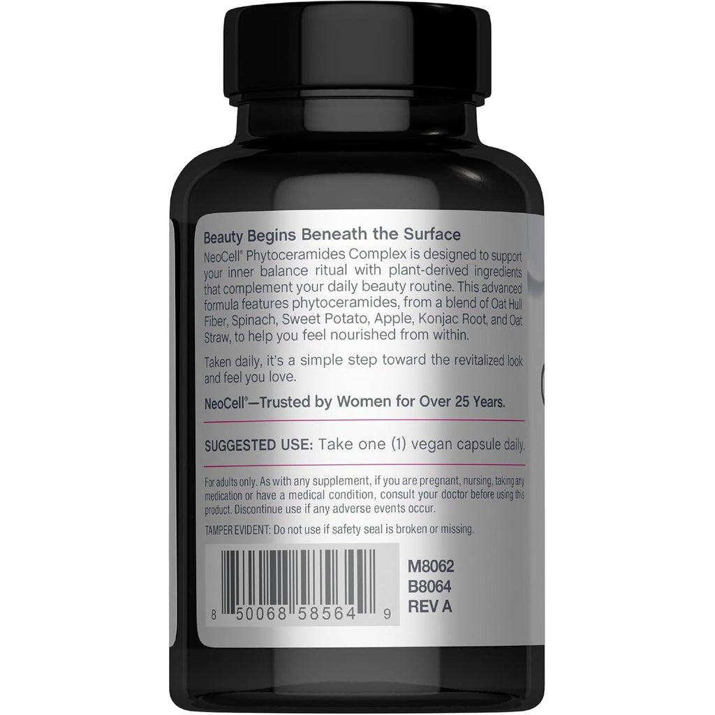 Neocell Phytoceramide Complex Supplement | 60 Capsules | Advanced Formula | Vegan Plant Derived Ceramides