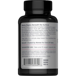 Neocell Phytoceramide Complex Supplement | 60 Capsules | Advanced Formula | Vegan Plant Derived Ceramides
