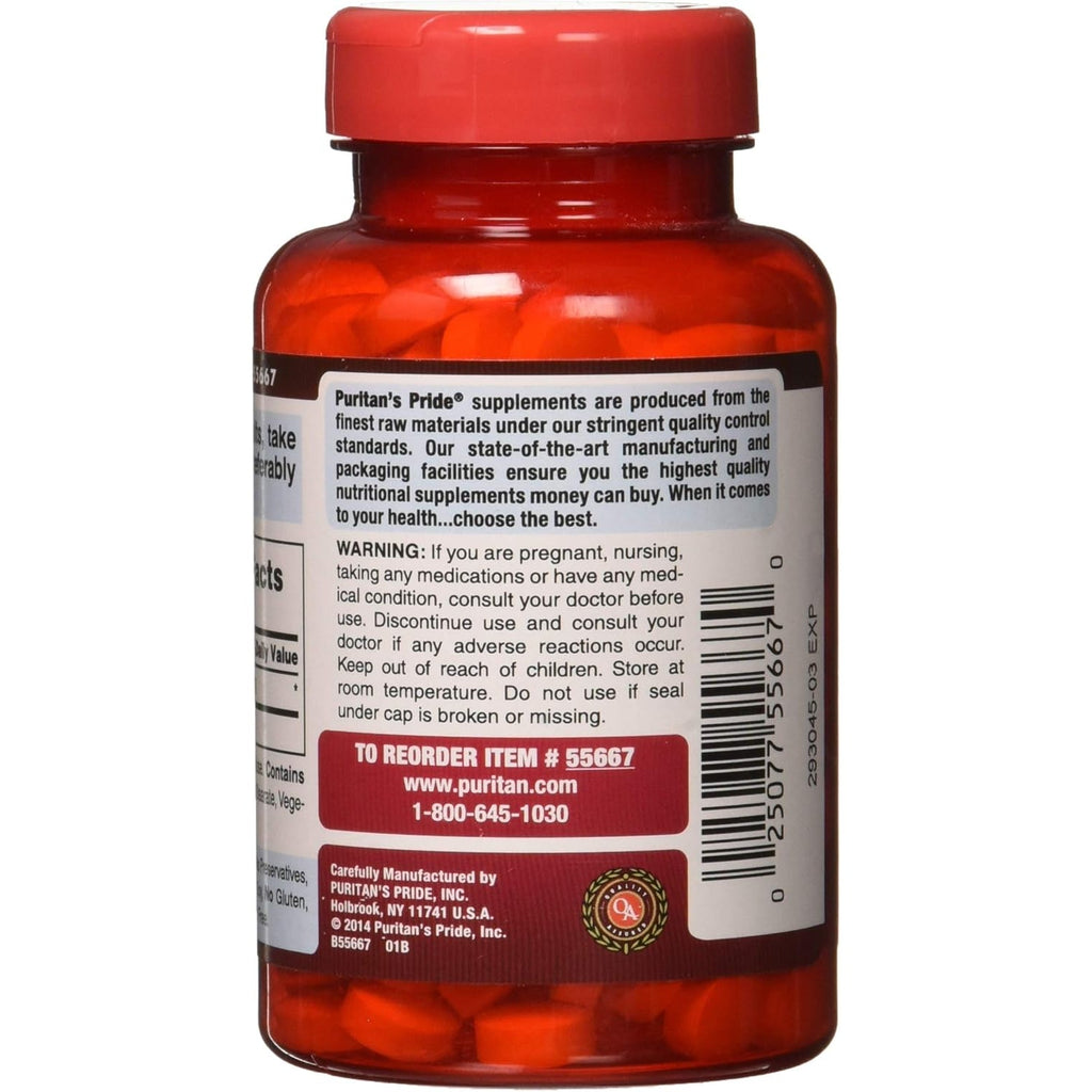 Puritan'S Pride Apple Cider Vinegar 600 Mg, Vegetarian Dietary Supplement, 6 Month Supply, 200 Tablets (Packing May Vary)
