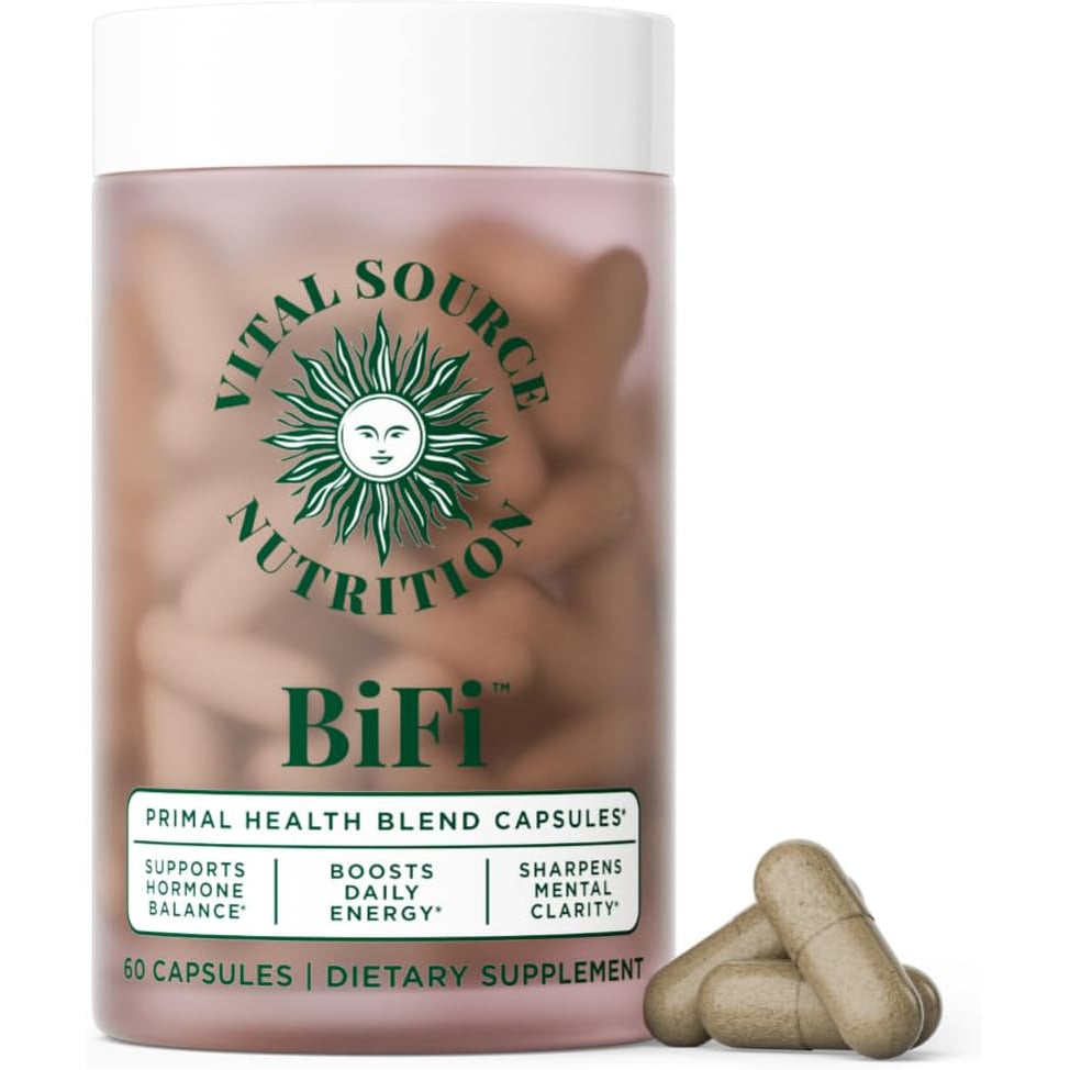 Vital Source Nutrition - Bifi Capsules - Beef Organ Primal Blend - Premium Ancestral Supplements for Women - Supports Hormone Health, Energy, & Stamina - Daily Vitality - No Artificial Ingredients