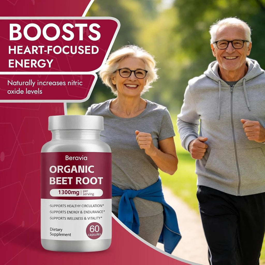 Beravia Beet Root Capsules | Antioxidant Formula - Vegan, Non-Gmo, Gluten-Free - 1300Mg, 60 Capsules