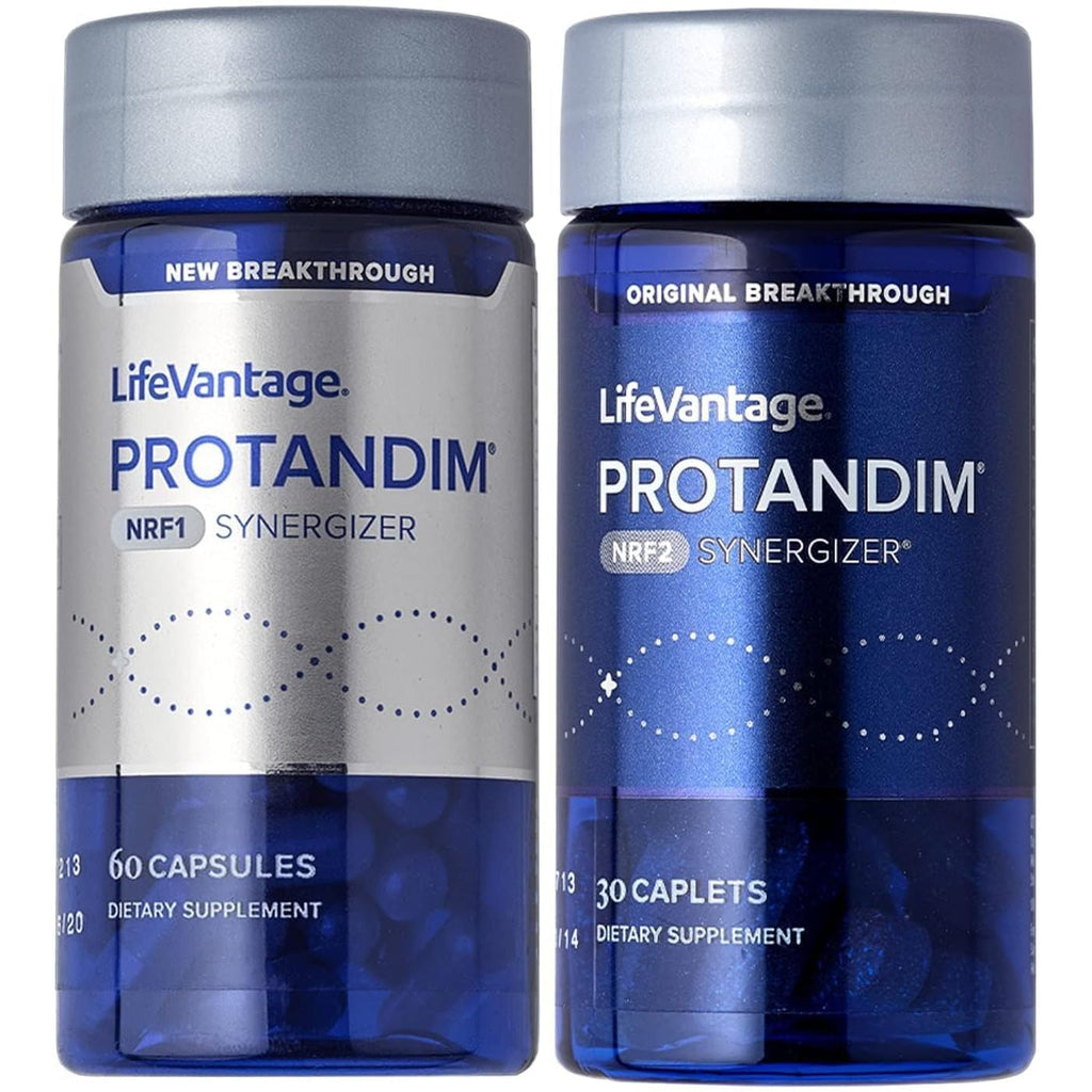 Lifevantage Protandim Dual Synergizer, NRF1 (60 Caps) + Nrf2 (30 Caps) Activators, Healthy Aging, Antioxidant, Cellular Energy Boost, Heart Health, Ashwagandha, Turmeric, Coq10