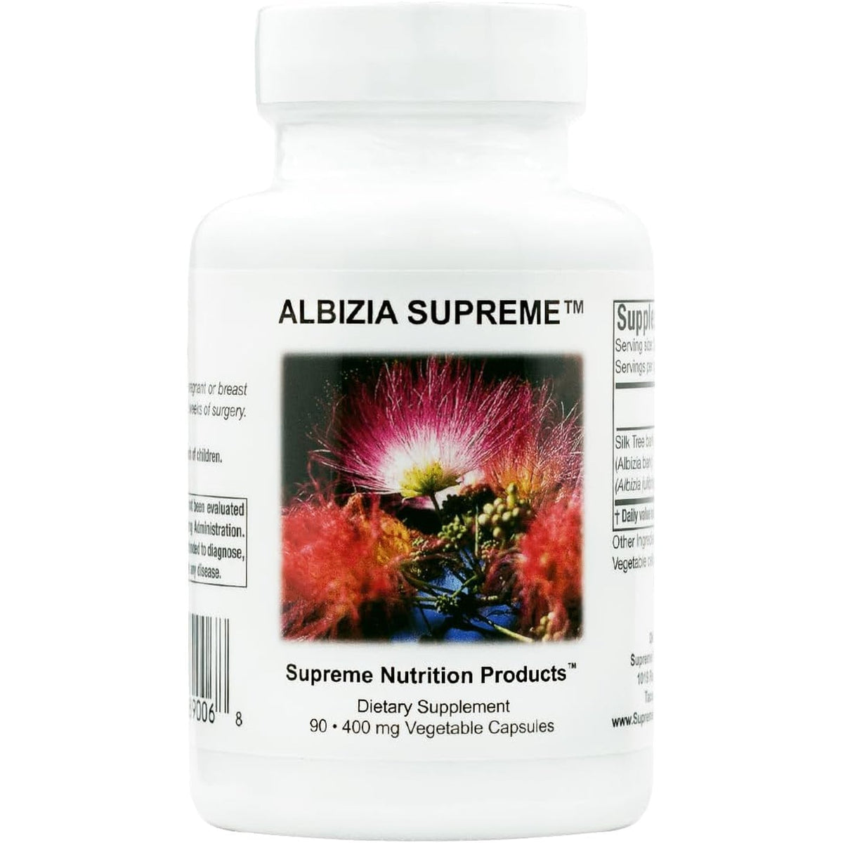 Supreme Nutrition Albizia Supreme, 90 Pure Silk Tree Bark Vegetarian Capsules