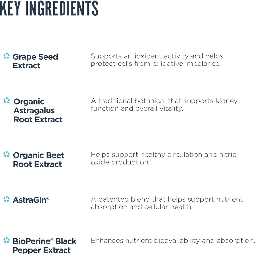 Revive MD Kidney Support Supplement for Men & Women – Kidney Cleanse & Detox Capsules for Overall Health & Function – Vegan-Friendly, Gluten-Free & Soy-Free (135 Vegetarian Capsules, 45 Servings)