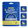 Adelbras Sleep Patches for Adults, Upgraded All-Natural Ingredients, Fast-Acting Melatonin & Valerian, Long-Lasting Night Comfort Sleep Aids for Men & Women
