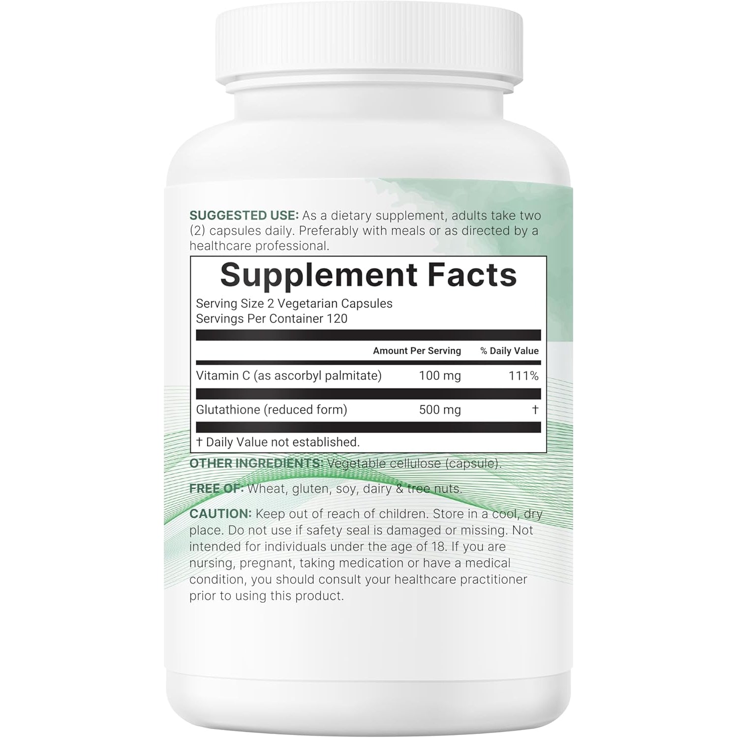 Micro Ingredients Glutathione 500Mg with 100Mg Vitamin C Supplement, 240 Veggie Capsules | Reduced Glutathione + Fat Soluble Ascorbyl Palmitate Complex | Non-Gmo, Filler Free