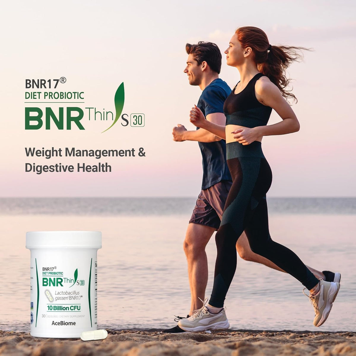 Bnrthin S30, Lactobacillus Gasseri BNR17, 10 Billion CFU Guaranteed, 30Capsules