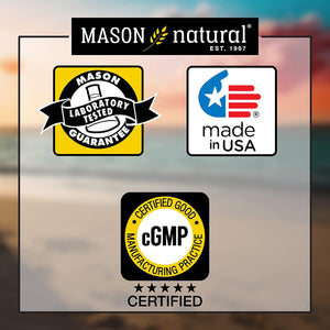 MASON NATURAL Leg Vein & Circulation, with Vitamin C, Calcium, & Green Tea for Daily Circulation Support, 30 Tablets