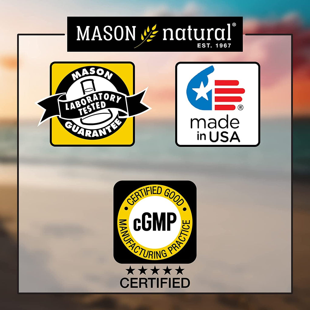 MASON NATURAL Glucosamine Chondroitin with Collagen & Hyaluronic Acid, 45-Day Supply Capsules for Normal Joint, Mobility, Flexibility, & Aging Support, 90 Capsules