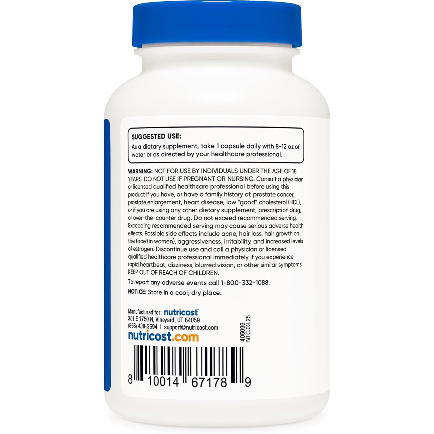 Nutricost DHEA 50Mg, 240 Capsules - Gluten Free, Soy Free, Non-Gmo, Supplement