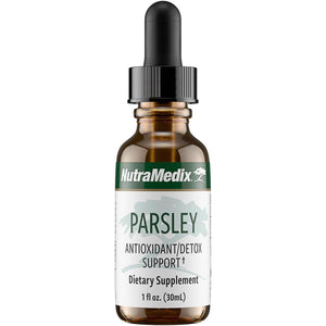 Nutramedix Parsley Herbal Supplement - Parsley Leaf and Stem Extract - Antioxidant Support, Body Detox & Cleanse Support - Liquid Herbal Supplements for Immune Health (1Oz / 30Ml)