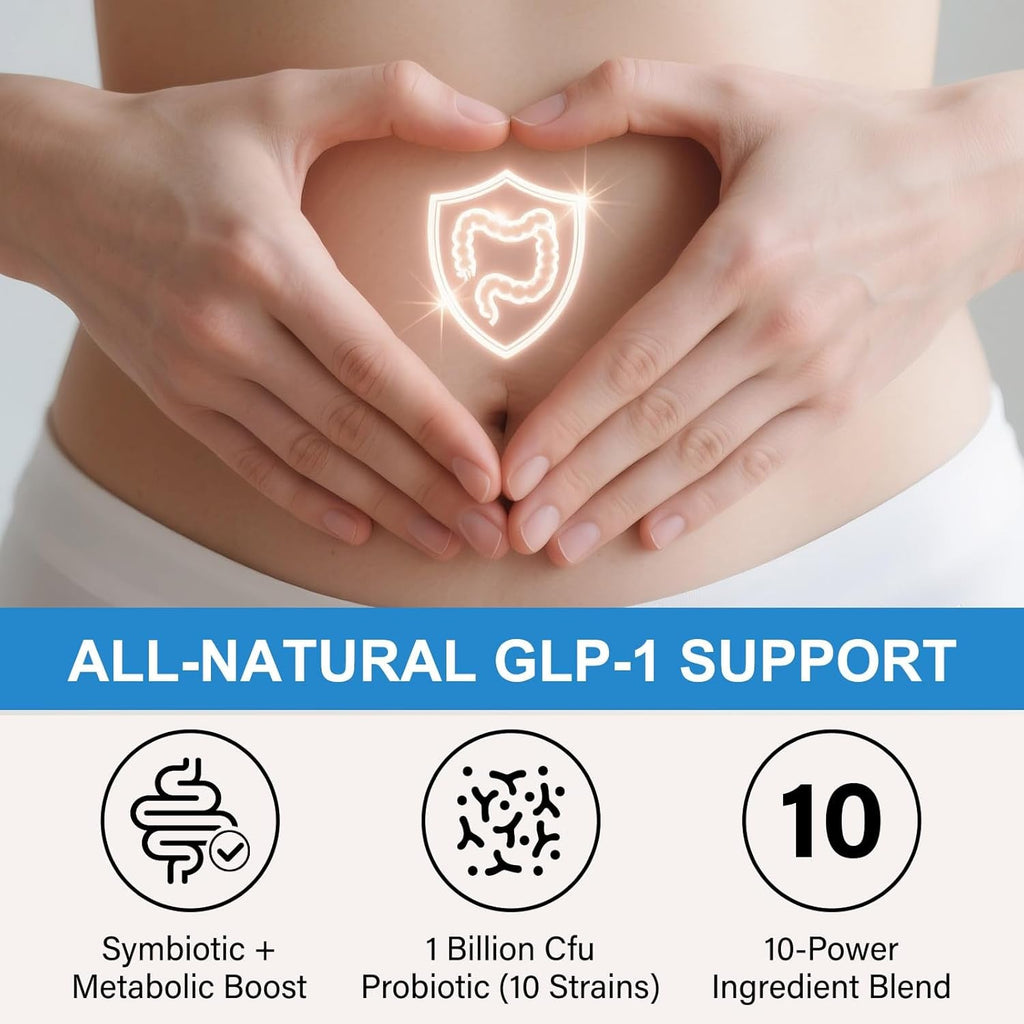 GLP-1 Supplement - Multiple Prebiotic & Probiotic for Appetite & Metabolic Support, GLP1 Activate Natural Formula - 90 Capsules