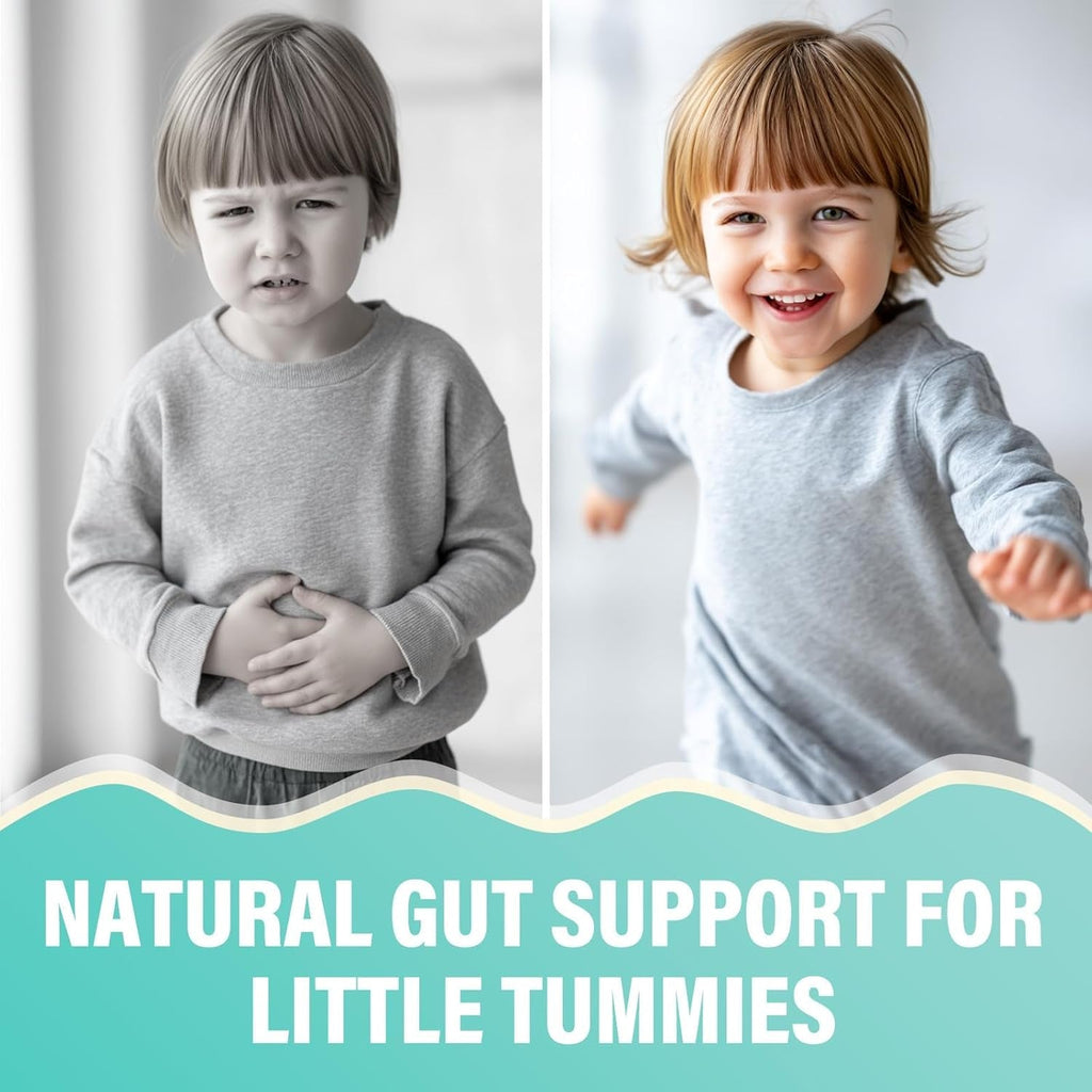 Kids Herbal Gut Cleanse Drops, Parasite Cleanse for Humans Liquid with Wormwood, Black Walnut & Probiotics, Supports Digestive & Overall Gut Health for Children (2 Oz)