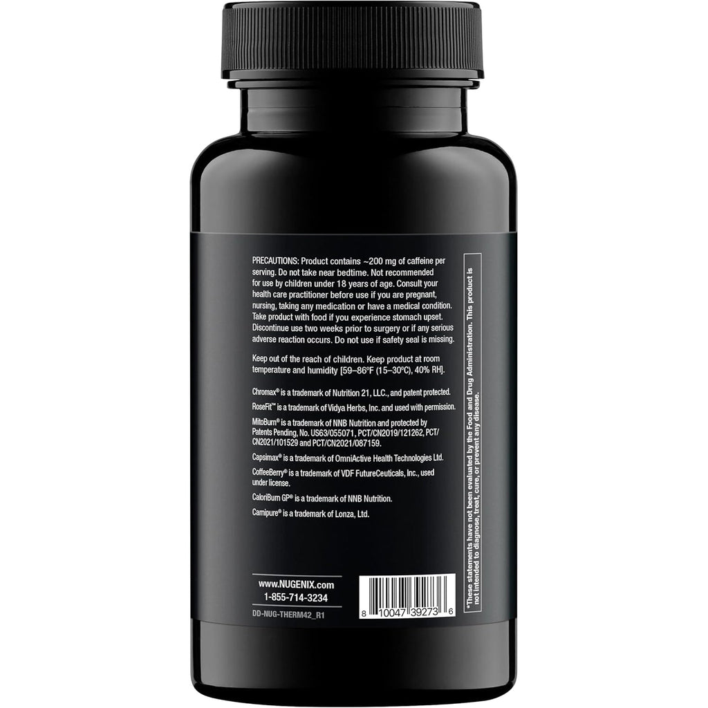 Nugenix Thermo-X: Thermogenic Fat Burner Supplement for Men, Extreme Metabolic Accelerator, 42 Count