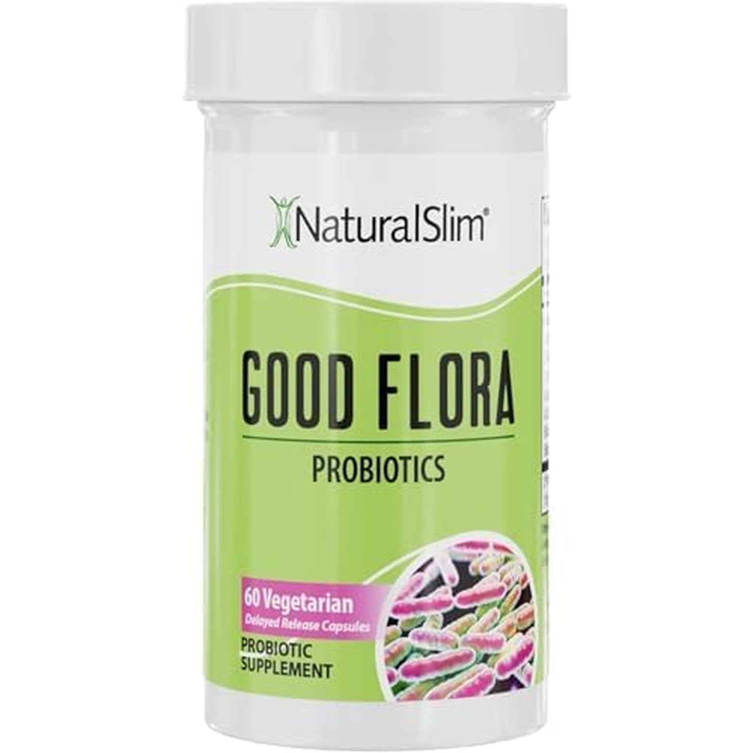 Naturalslim Good Flora, Probiotics for Women & Men - Gut Health Supplements with 7 Powerful Strains for De-Bloating & Vitality - Probiotics for Digestive Health, 60 Vegetarian Capsules, Solo
