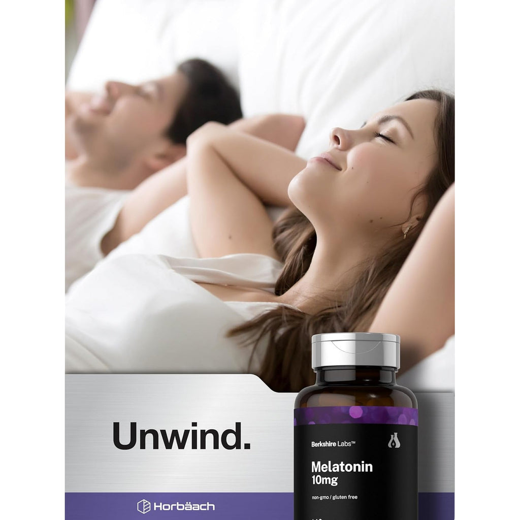 Horbäach Berkshire Labs Melatonin 10Mg | 140 Quick Release Capsules | Extra Strength Formula | Non-Gmo, Gluten Free Supplement