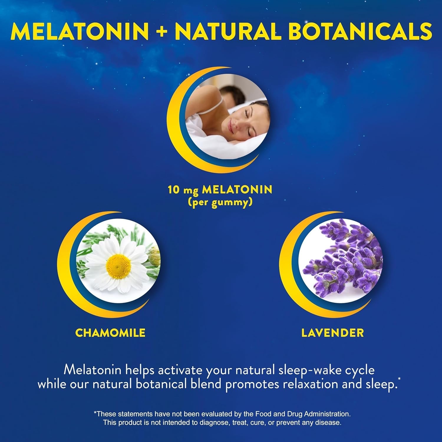 Midnite Deep Sleep Extra Strength, 10 Mg Melatonin Sleep Aid, Non-Habit Forming, Herbal Dietary Supplement for Adults, Drug-Free, Gluten-Free, and Lactose-Free, Vegetarian-Friendly, 36 Gummies