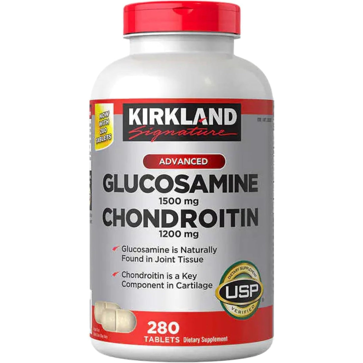 Kirkland Signature Glucosamine & Chondroitin, 280 Tablets