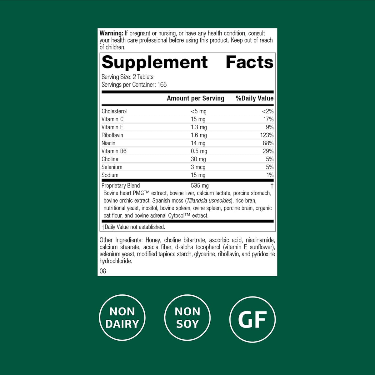 Standard Process Cardio-Plus GF - Supports Heart Health & Circulation - Cardiovascular Support with Vitamins B6, C & E - Includes Niacin & Selenium - Gluten-Free, Non-Dairy & Non-Soy - 330 Tablets