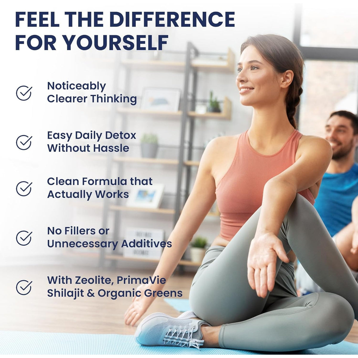Ultra Human Daily Wellness Support – Heavy Metal Detox Cleanse, with Zeolite, Shilajit, Organic Chlorella & Spirulina, NAC & Alpha Lipoic. Supports Daily Detox, Cognition, Immune System -(Made in USA)