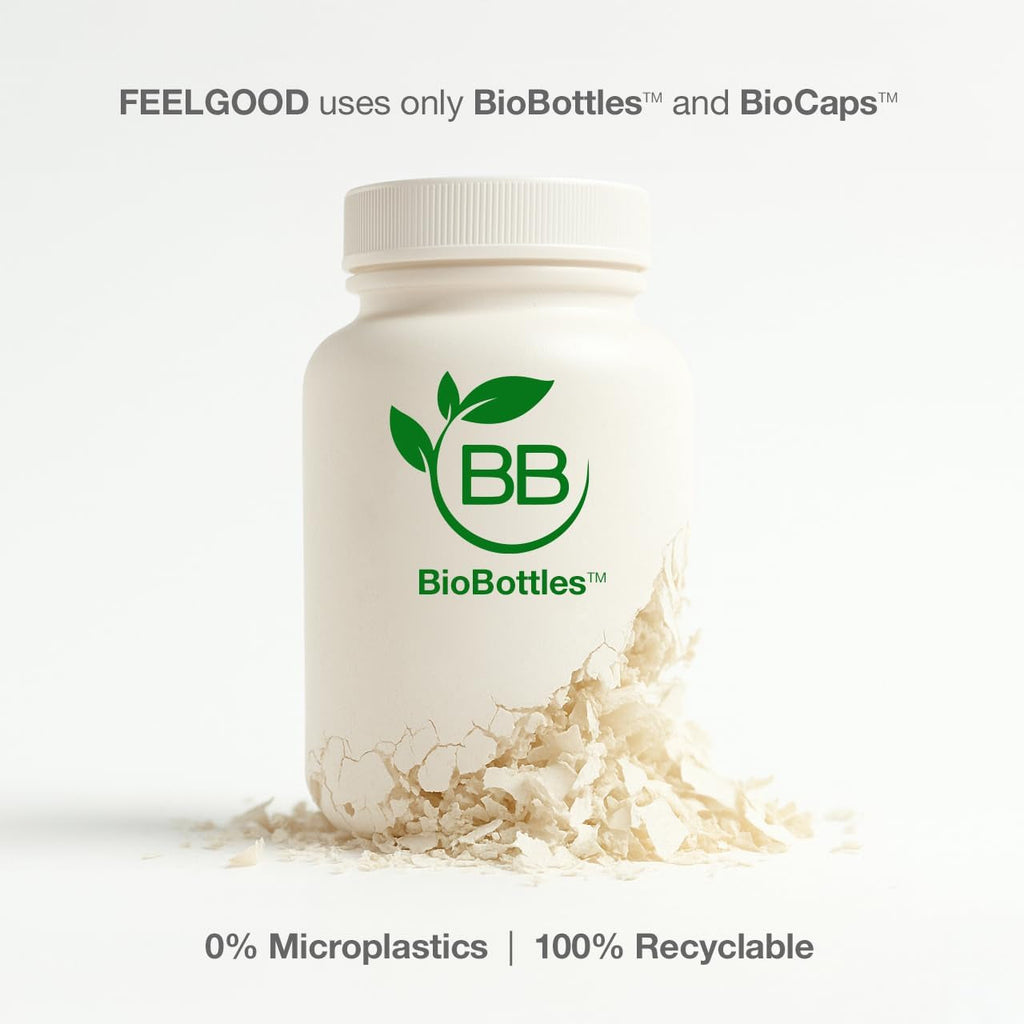 Feelgood Superfoods 1000Mg Immune Support Capsules Made with 25 Organic Fruits and Vegetables, Strong Immunity Boosters with Vitamins A, C, D3, and Zinc, 60 Count