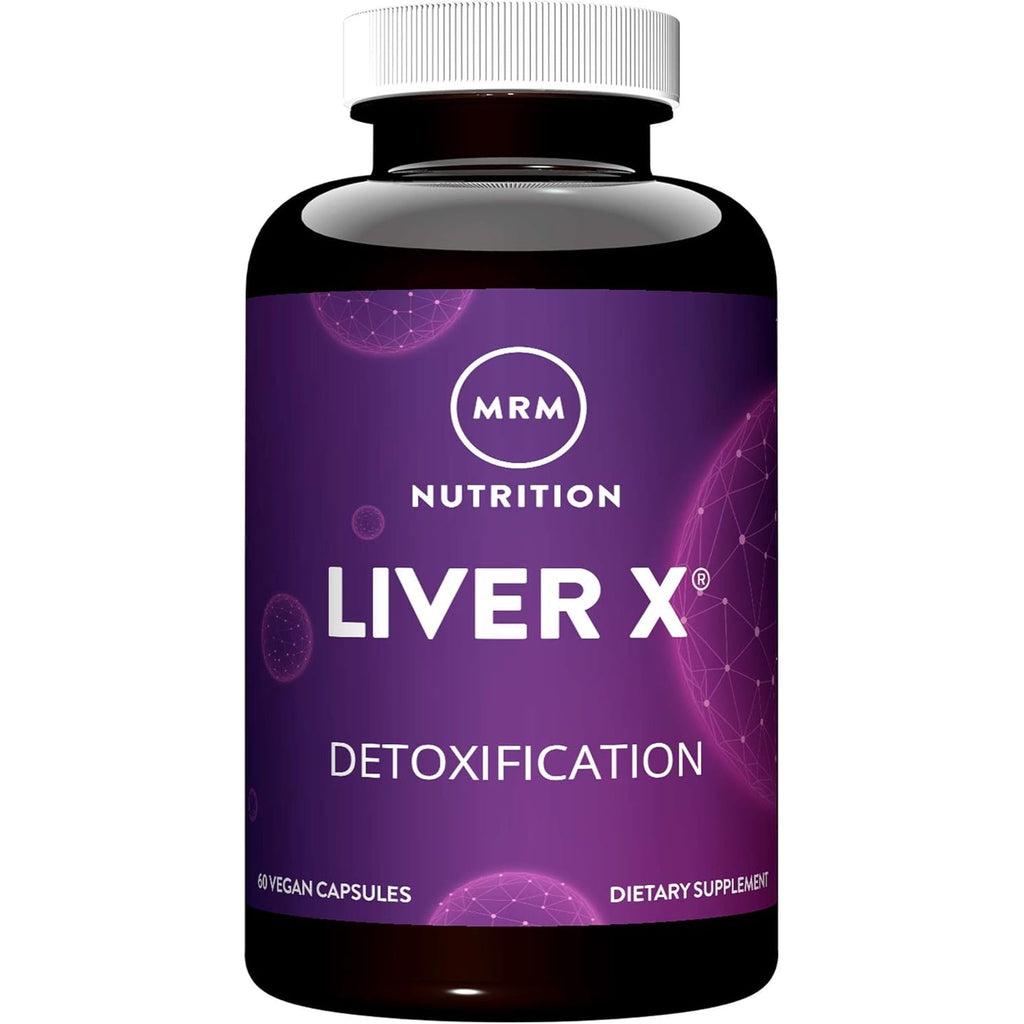 MRM Nutrition Liver X - Vegan Liver Support with Milk Thistle, N‑Acetyl Cysteine, Alpha‑Lipoic Acid, B-Vitamins & Jiaogulan, Natural Wellness Support for Women & Men, Gluten‑Free - 30 Servings