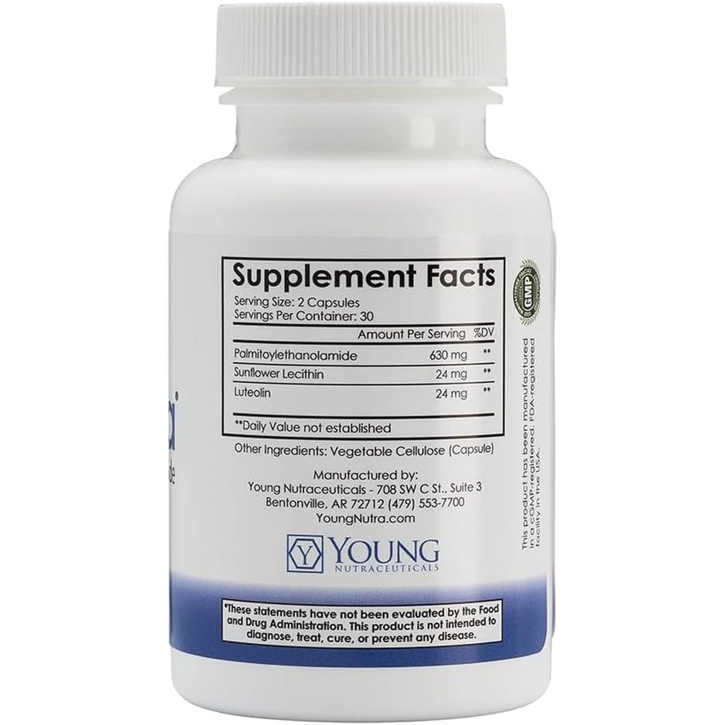 Mirica® - Pea (Palmitoylethanolamide) and Luteolin - Immune & Nervous System Support Supplement - 60 Ct