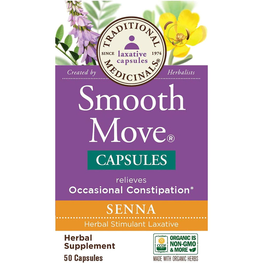 Traditional Medicinals - Smooth Move Senna, 50 Capsules