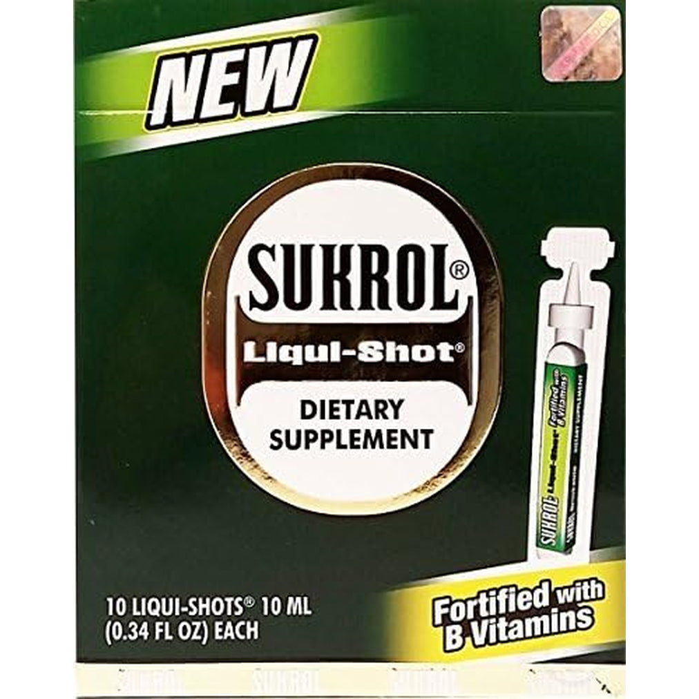 Sukrol Liquid Shot Dietary Supplement 10 Units - Suplemento Multivitaminico by Sukrol