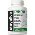 STAY ALIVE Gymnema Sylvestre 25:1 Extract, 120 Capsules with Bitter Melon, Ceylon Cinnamon, Berberine, Turmeric, Ginger, Amla Powder and Fenugreek, Non-Gmo & Gluten Free Gymnema Sylvestre Supplement
