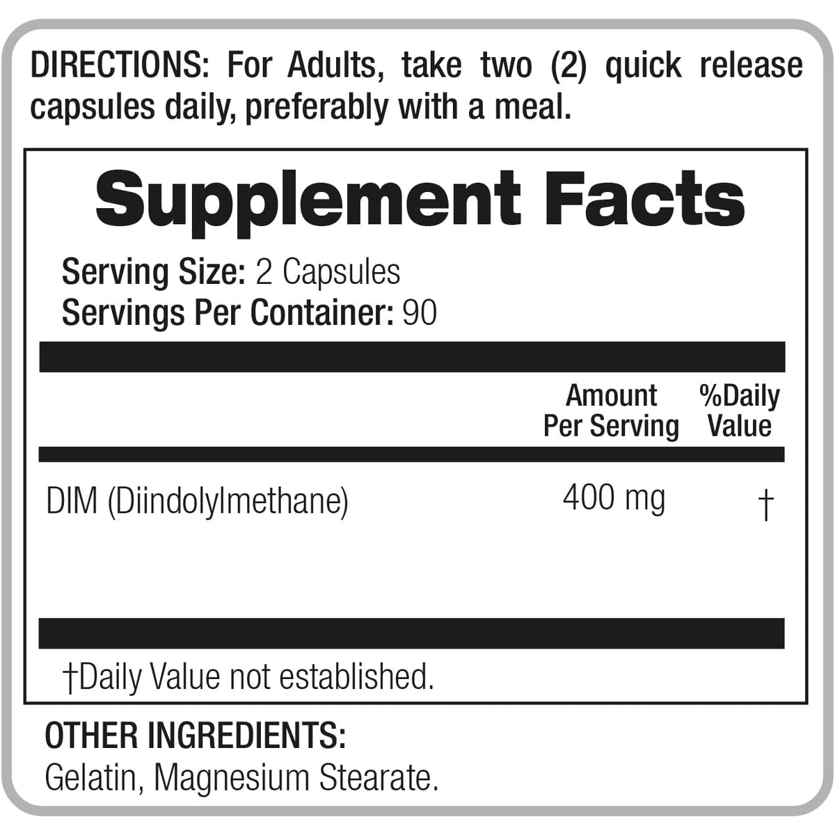 FITO MEDIC'S Lab | Dim Supplement |180 Capsules |400 Mg | Dim | Diindolylmethane | Dim Supplement 400Mg | Ultra High Absorption.