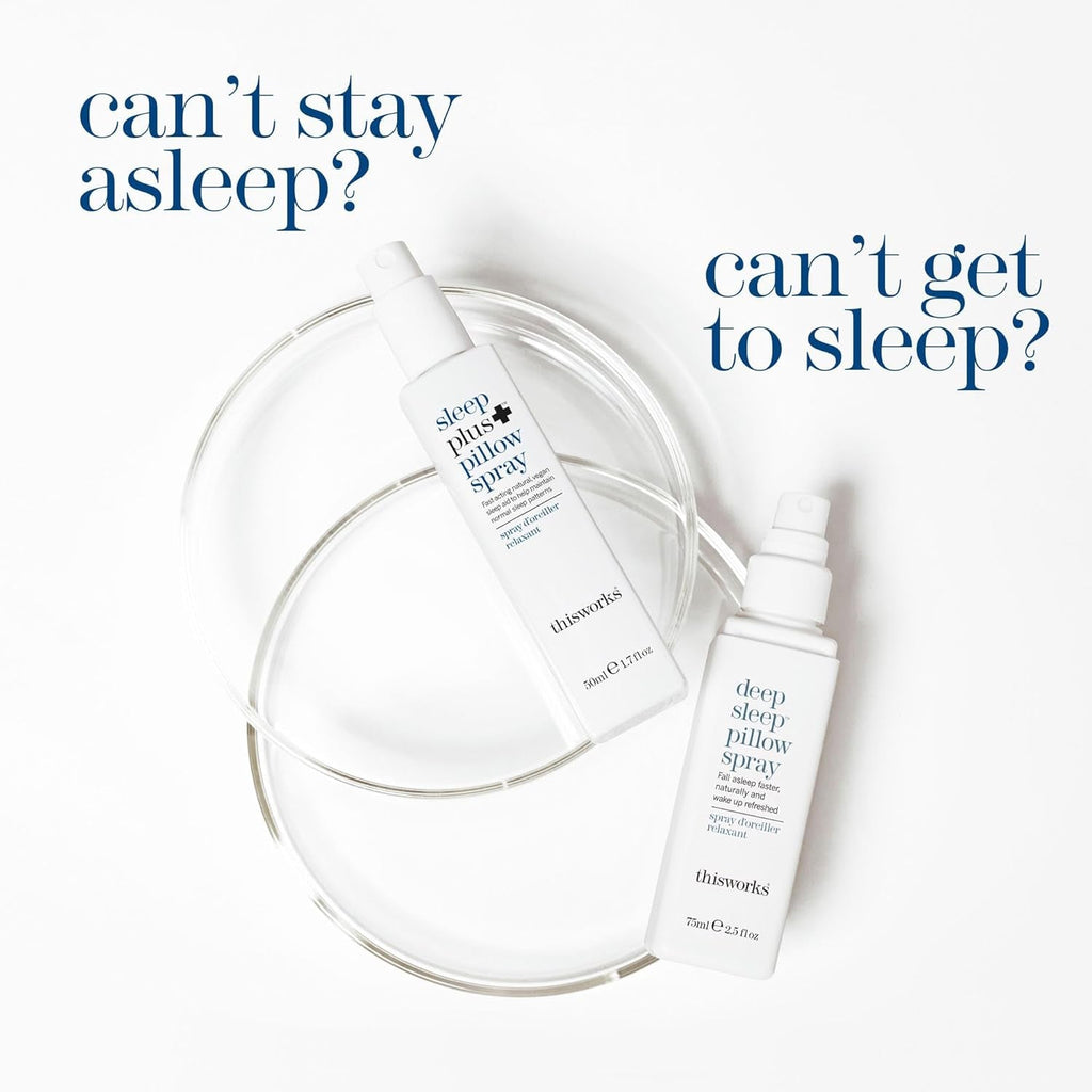 THISWORKS Deep Sleep Pillow Spray – Fast-Acting Natural Formula with Lavender for Relaxation and Restful Sleep – 35 Ml (1.2 Fl Oz) Mini Travel Size