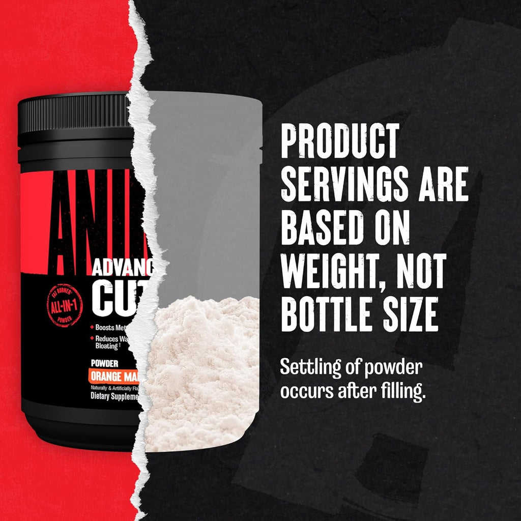 Animal Cuts Thermogenic Fat Burner Powder - Weight Loss for Women and Men for Metabolism, Energy, Focus, and Nootropic Brain Support with Ketones Appetite Suppressant - Orange Mango Flavor