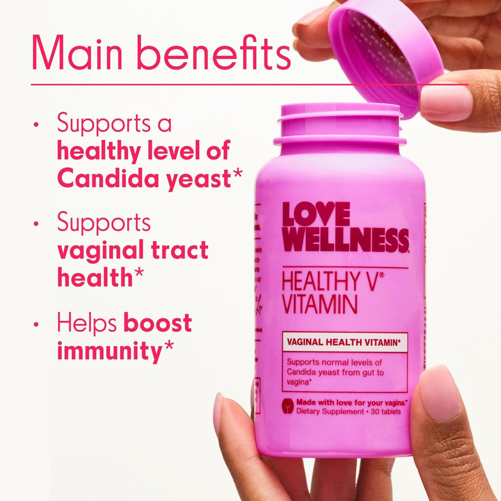 Love Wellness Good Girl Probiotics and Healthy V Vitamin | Womens Wellness Duo | Womens Probiotics Supplements for Ph Balance and Vaginal Health