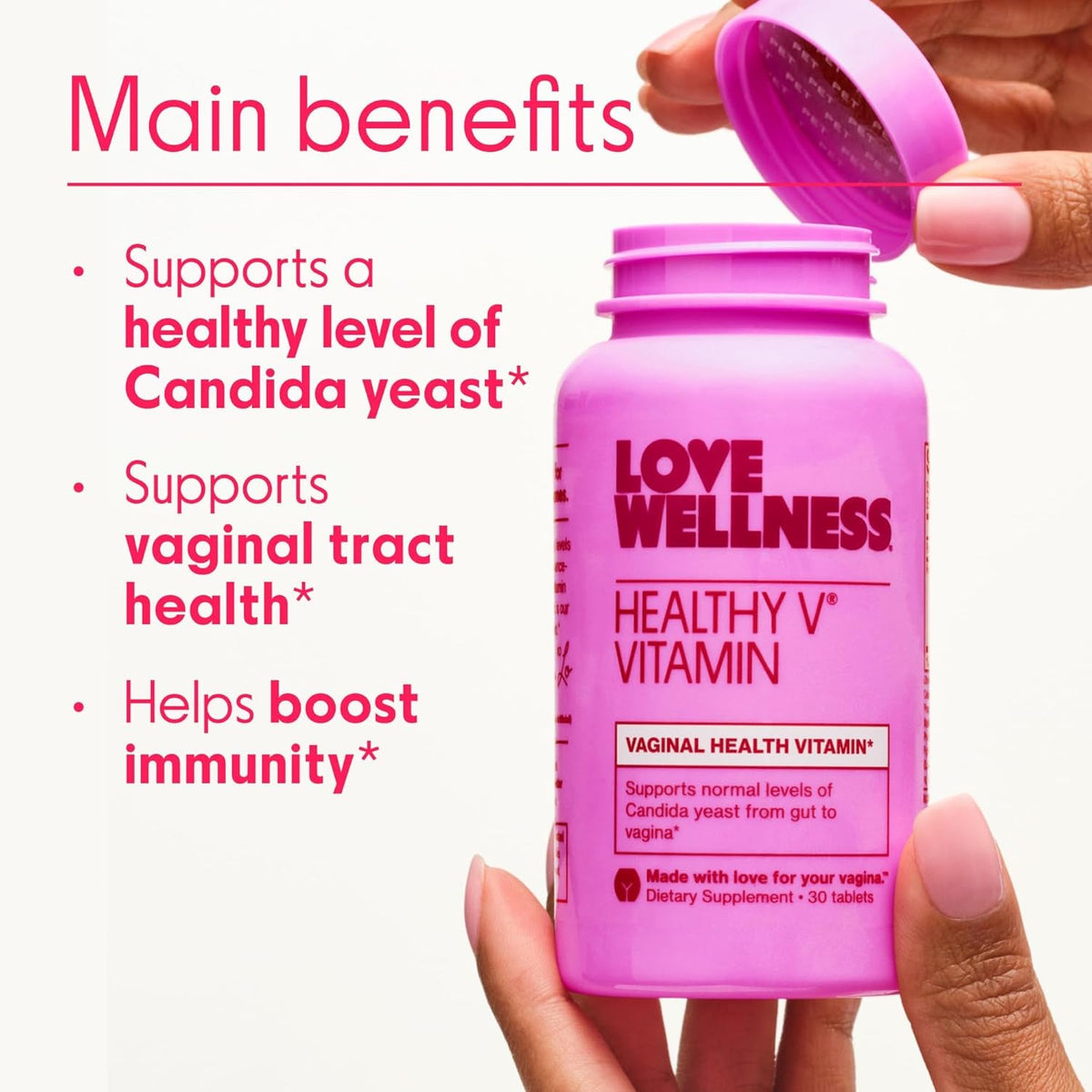 Love Wellness Good Girl Probiotics and Healthy V Vitamin | Womens Wellness Duo | Womens Probiotics Supplements for Ph Balance and Vaginal Health