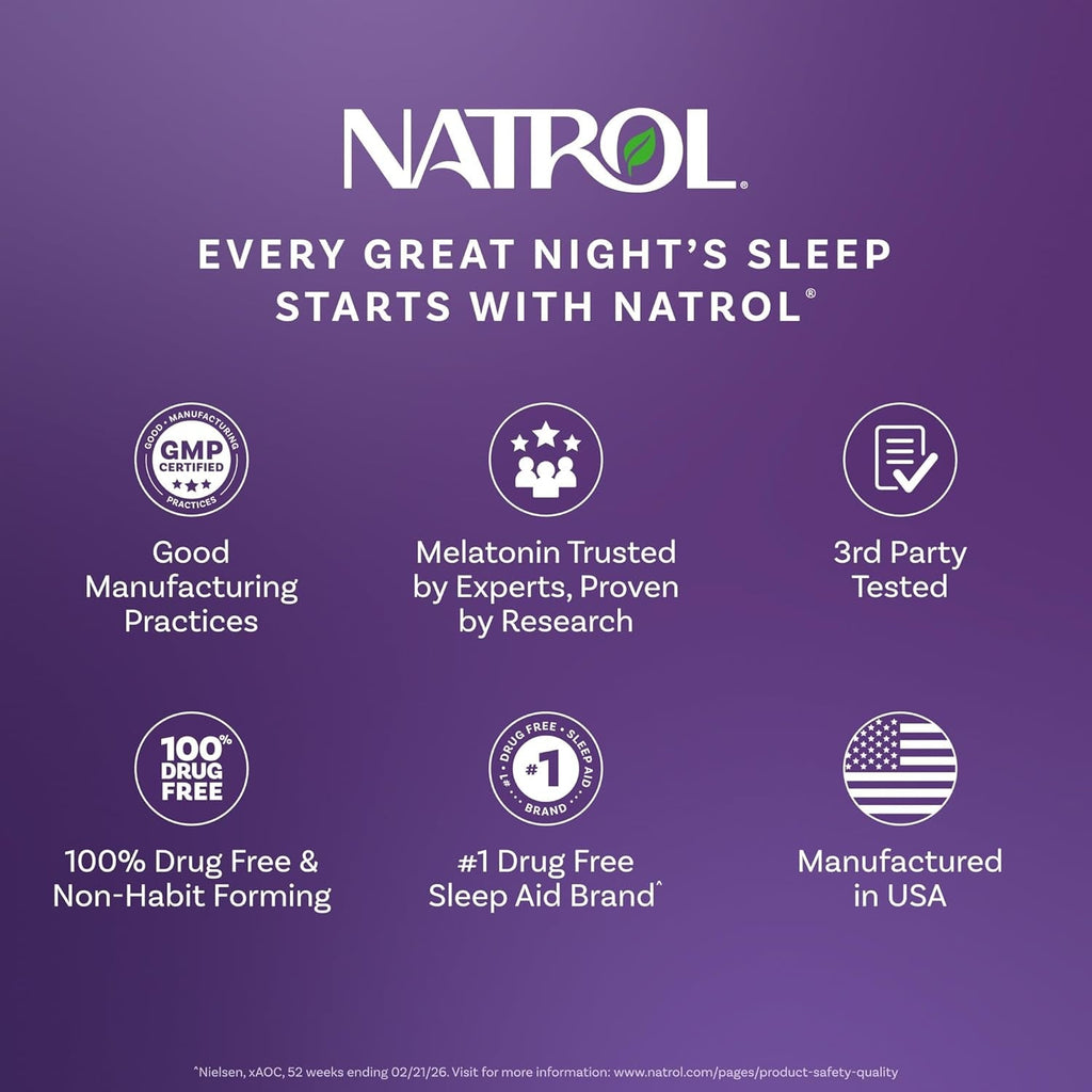 Natrol Kids Fast Dissolve Melatonin 1 Mg, Dietary Supplement for Restful Sleep, Sleep Tablets for Kids, 30 Strawberry-Flavored Melatonin Tablets, 30 Day Supply