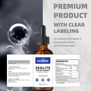 Pure Liquid Zeolite Drops | High-Absorption Clinoptilolite Formula | Promotes a Healthy Internal Environment | All-Natural, Vegan, Made in USA