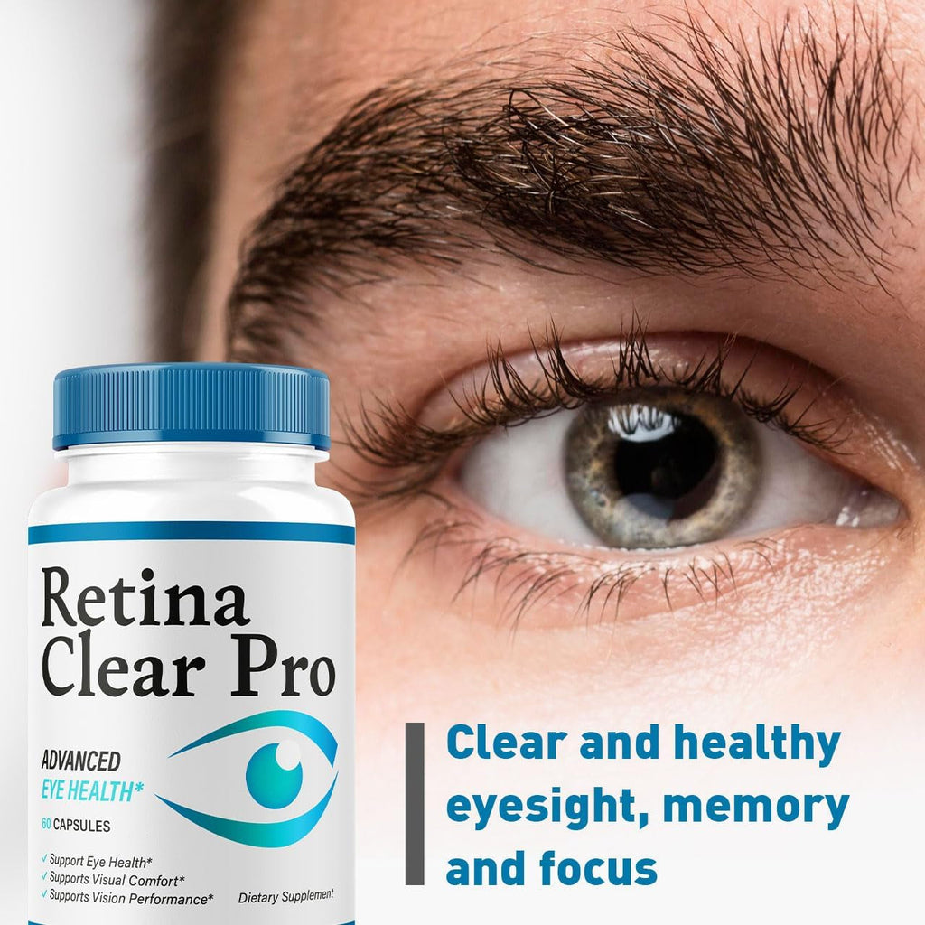 Retina Clear Pro Capsules - Retina Clear Pro Advanced Eye Health Support Pills, Natural Retinaclear Supplement Vitamins Overall Wellness & Support Reviews, 60 Capsules for 1 Month