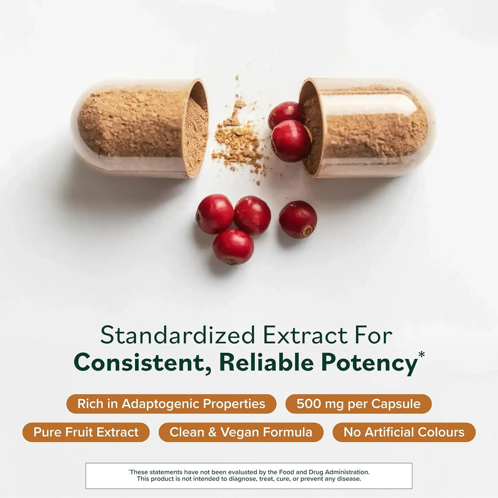 Prominent Nutrition Schisandra - Supplement for Liver & Stress Support - No Artificial Colors - Non-Gmo, Vegan & Gluten-Free - 60 Capsules (60 Servings)