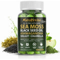 16 in 1 Sea Moss Gummies — Us-Made, 3X Potent Seamoss Gummies for Men and Women with Black Seed Oil, Ashwagandha, Burdock, and More — Supports Immunity, Energy & Vitality (30-Day Supply, 60 Gummies)
