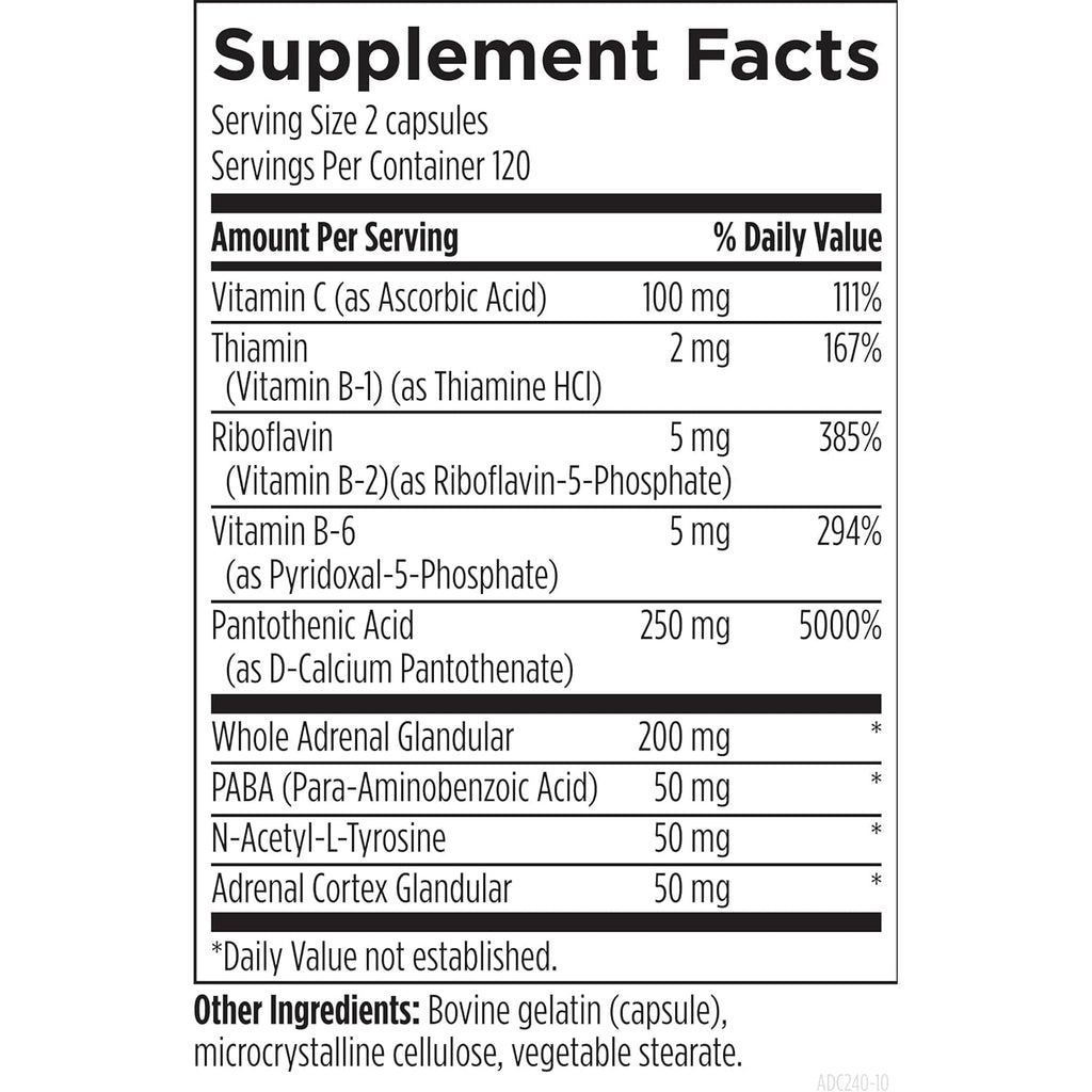 Designs for Health Adrenal Complex (240 Capsules)