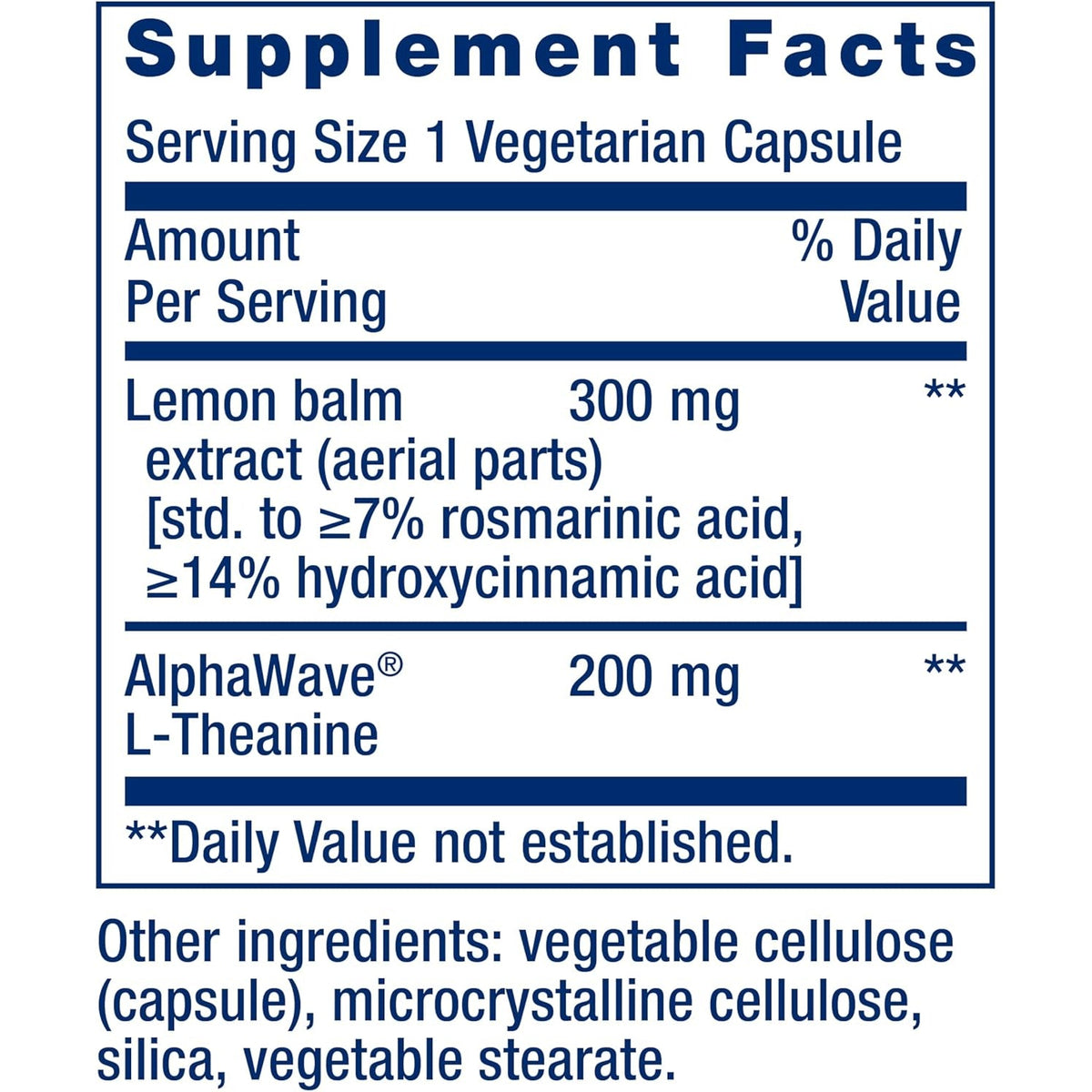 Life Extension Enhanced Stress Relief, Lemon Balm Extract, L-Theanine, Decompress with This Supplement for Stress, Gluten-Free, Non-Gmo, Vegetarian, 30 Capsules