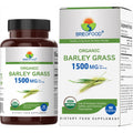 Brieofood Organic Barley Grass 1500Mg, 45 Servings, Vegetarian, Gluten Free, 90 Vegetarian Tablets