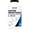 Nutricost Micronized Creatine Monohydrate 3,000Mg 500 Capsules, 125 Servings, 750Mg of Creatine Monohydrate per Capsule