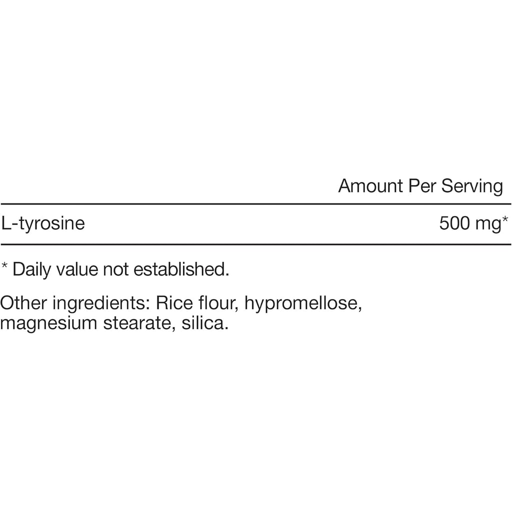 Momentous Tyrosine Capsules - NSF Certified for Sport - 60 Servings