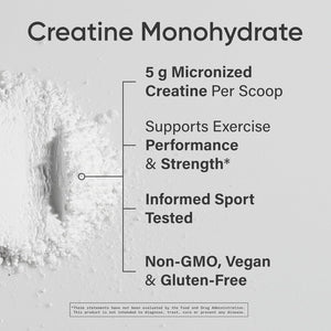 Sports Research Creatine Monohydrate - Gain Lean Muscle, Improve Performance and Strength and Support Workout Recovery* - 5 G Micronized Creatine - 17.64 Oz