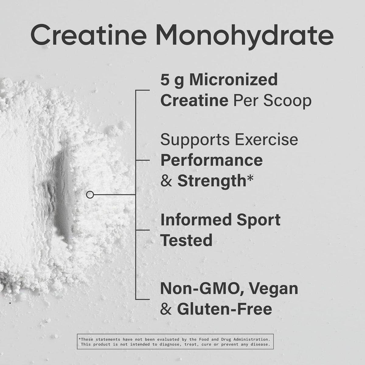 Sports Research Creatine Monohydrate - Gain Lean Muscle, Improve Performance and Strength and Support Workout Recovery* - 5 G Micronized Creatine - 17.64 Oz