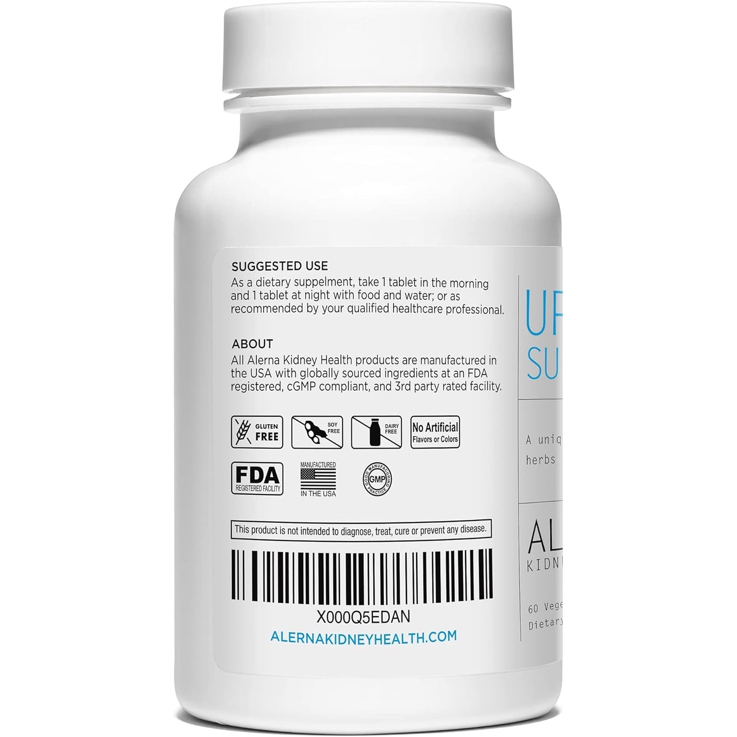 Uric Acid Support Dietary Supplement – Tart Cherry, Celery Extract, Turmeric & Quercetin – Joint Comfort Supplement with Antioxidant Support – 60 Vegetarian Tablets