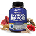 Nutriflair Thyroid Support Complex, 120 Capsules - with Iodine, Black Pepper, Ashwagandha, Vitamin B12 - Thyroid Supplement for Women and Men