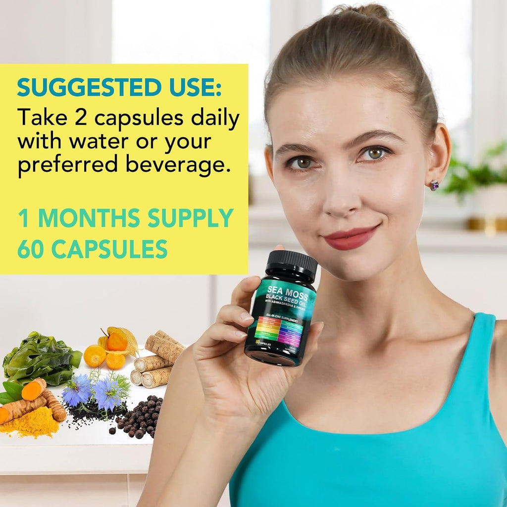 Sea Moss Black Seed Oil Capsules